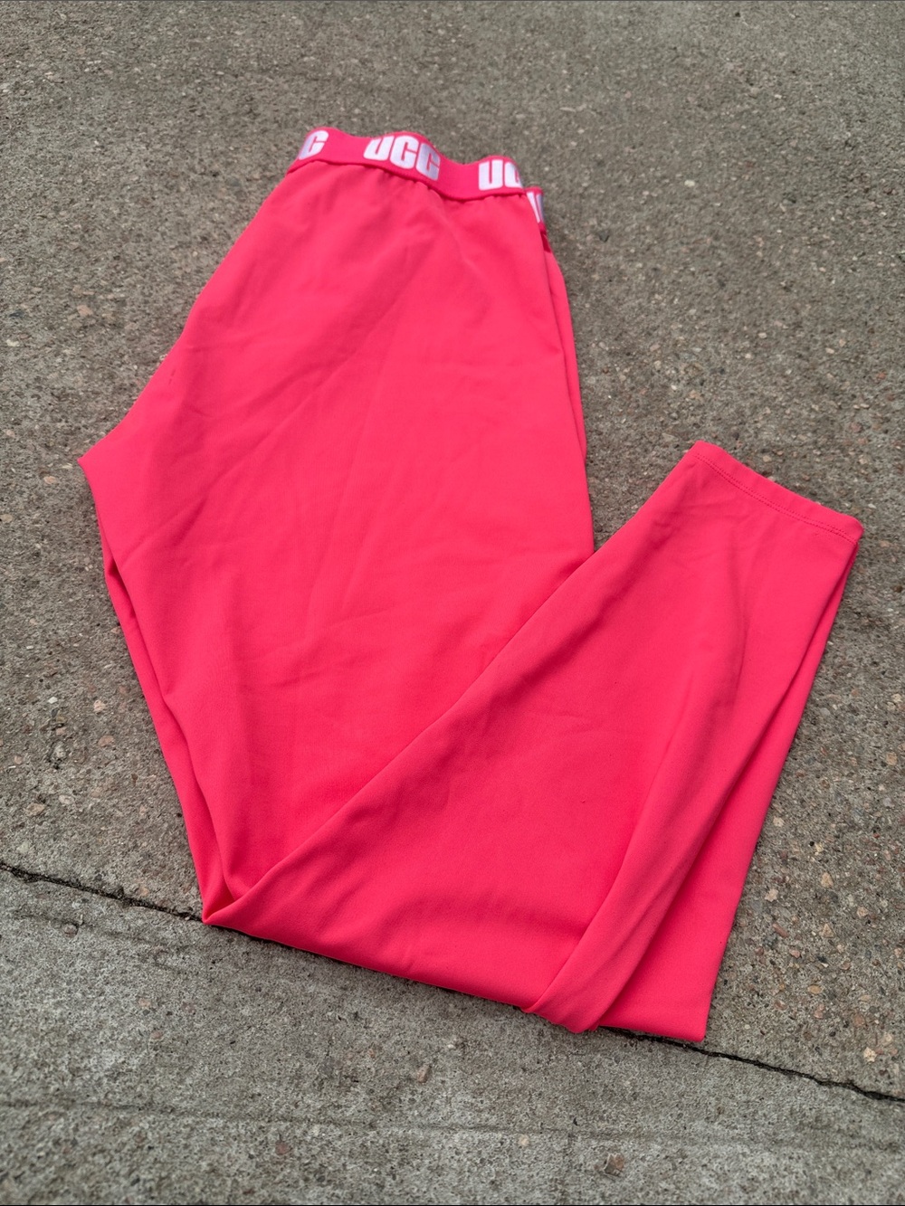 UGG Bright Pink Girls' Logo Waistband Leggings